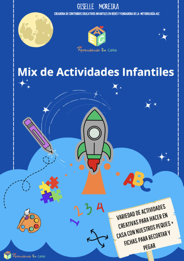 Tapa del libro de mix de actividades infantiles AEC