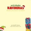 Tapa de libro de actividades navideñas 2024 de AEC. Fondo amarillento con regalos, juguetes y guirnaldas